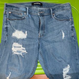 Express ripped jeans